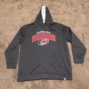 Carolina Hurricanes Fanatics Hoodie Mens 2XL Gray Pullover Long Sleeve NHL Logo